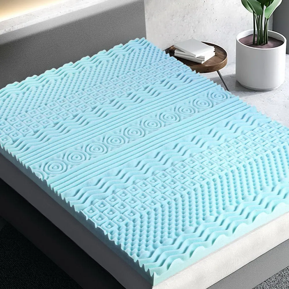 11-zone Memory Foam Mattress Topper 8cm - Double