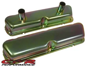 1962-85 FORD SMALL BLOCK 260-289-302-351W CIRCLE TRACK RACING VALVE COVERS - ZINC