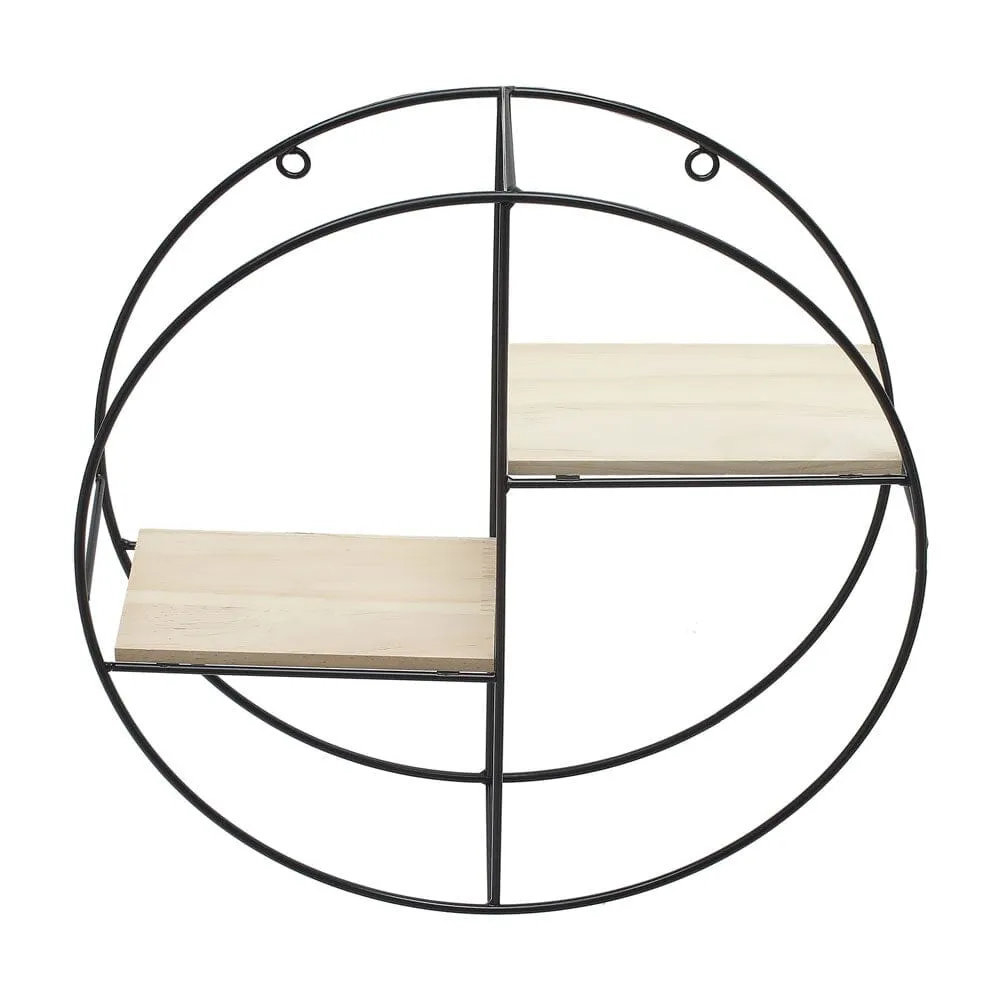 2 Style Modern Round Floating Decorative Wall Shelf