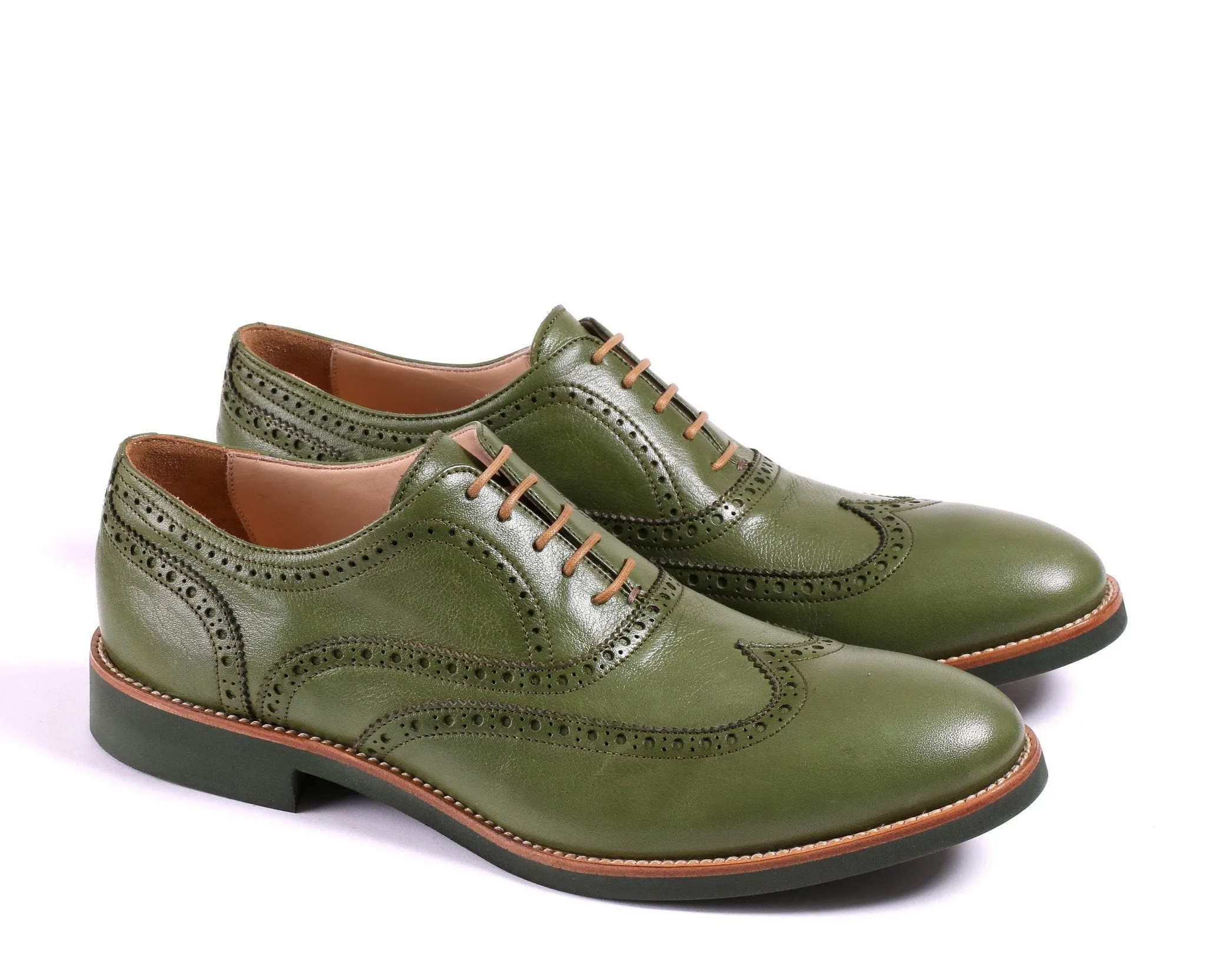 2017 Men's Green & Green Brogue Wingtip