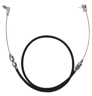 36" STAINLESS BRAIDED THROTTLE CABLE KIT - UNIVERSAL