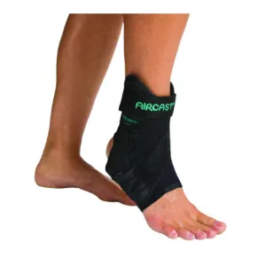 AirSport Ankle Brace Hook and Loop Closure - Right Ankle, L, Black