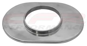 ALUMINUM 12" OVAL AIR CLEANER BASE SMOOTH - POLISHED