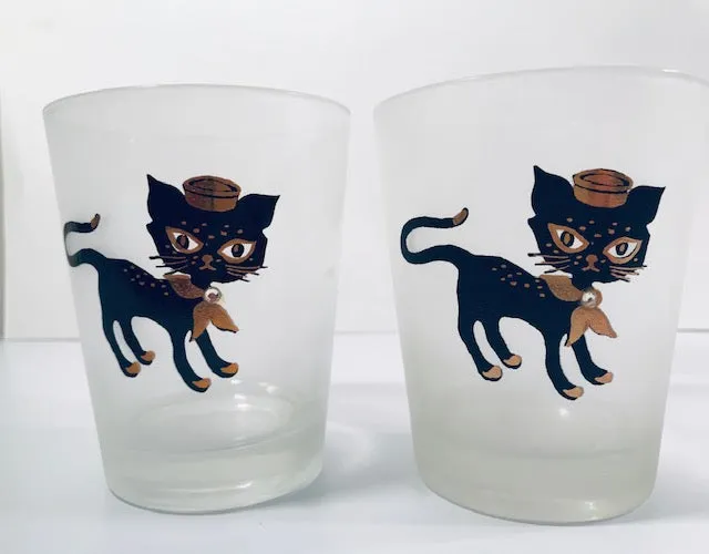 Amaida Amour Hipster Siamese Male Kitten Double Old Fashion Glasses (Set of 4)