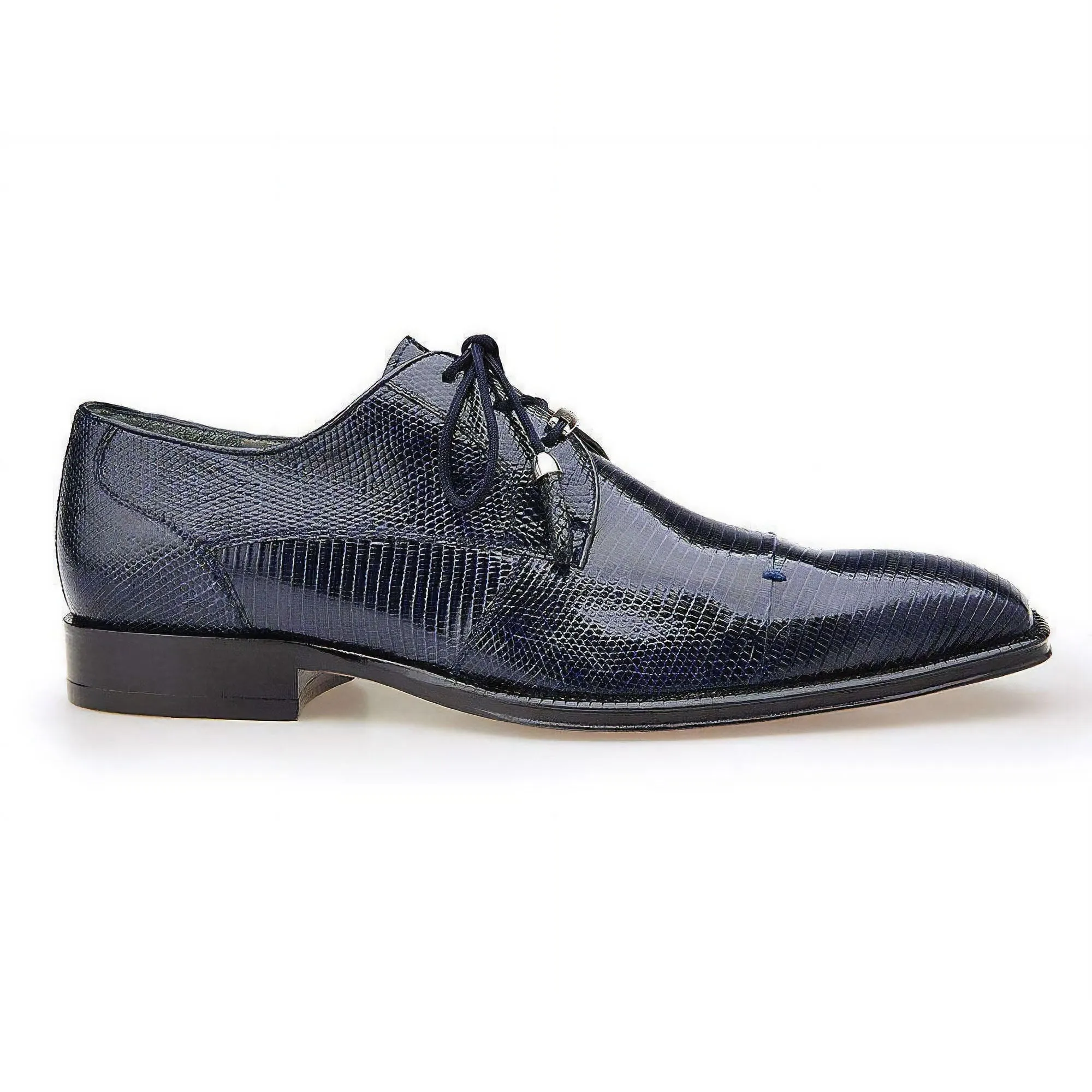 Belvedere Karmelo in Navy Genuine Lizard Oxfords