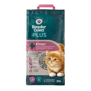 Breeder Celect Recycled Paper PLUS Kitten Cat Litter 25L