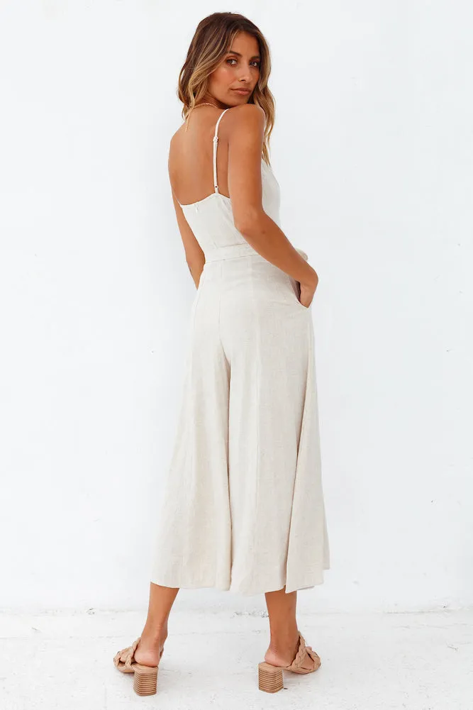 Change And Habits Jumpsuit Beige