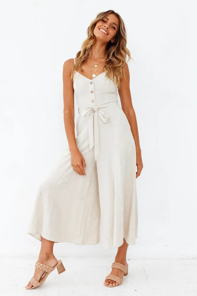 Change And Habits Jumpsuit Beige