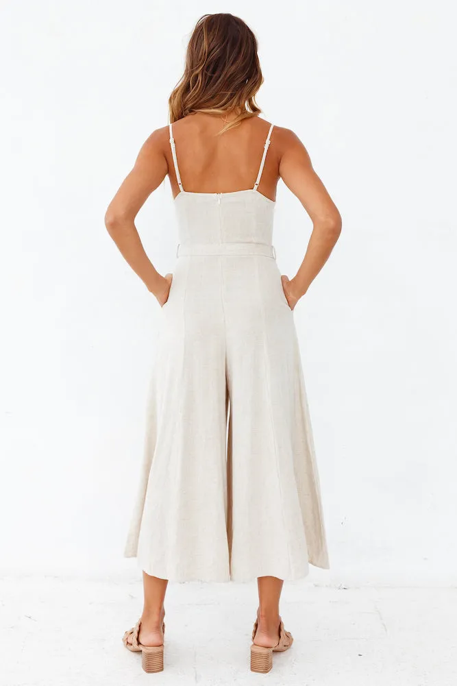 Change And Habits Jumpsuit Beige