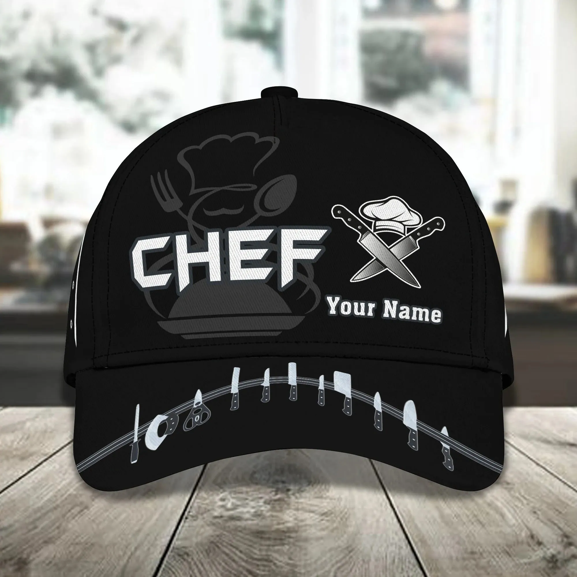 Custom 3D All Over Print Baseball Cap For Master Chef, Chef Baseball Cap, Hat, Birthday Present For Master Chef