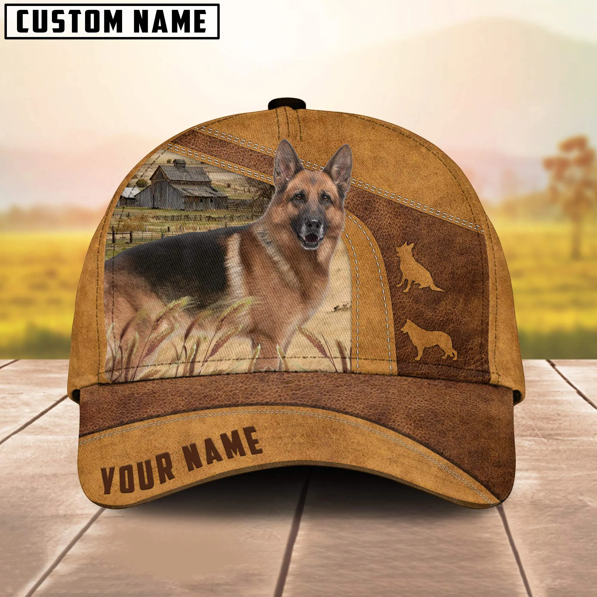 Custom Name German Shepherd Cap, Dog Hat, Animal Baseball Hat, Cap Hat For Dog Lover