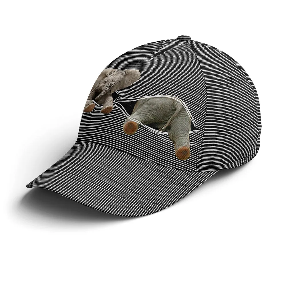 Cute Baby Elephant Funny Baseball Cap Coolspod