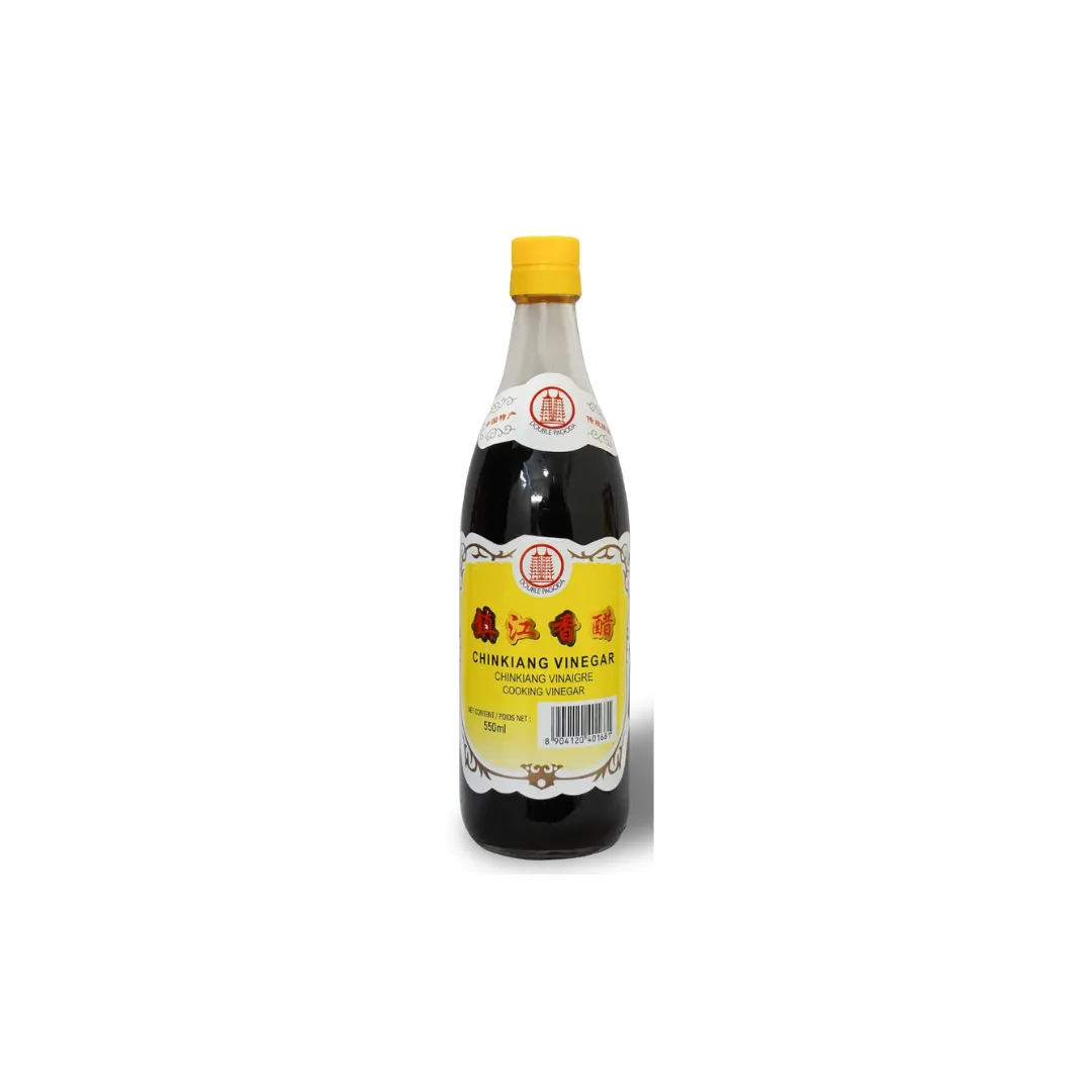 DOUBLE PAGODA Chikiang Vinegar, 550ml – Authentic Chinese Black Vinegar