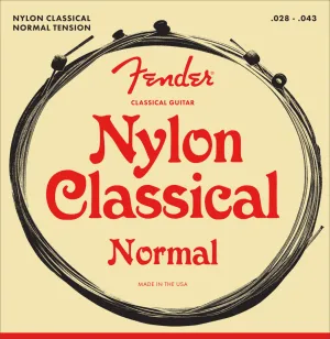 Fender Nylon Acoustic Strings 130 Clear/Silver Ball End 28-43