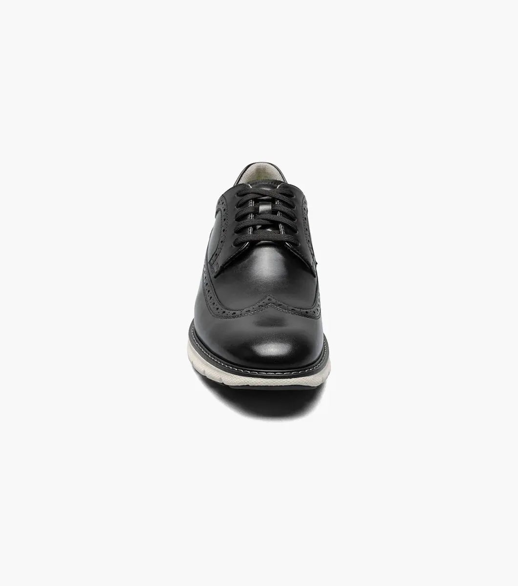 Florsheim Mens Frenzi Wingtip Oxford Sneaker Shoe-Black