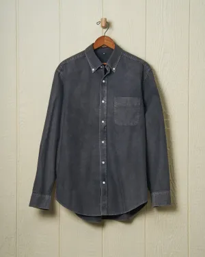 Garment Dyed Oxford Shirt in Graphite