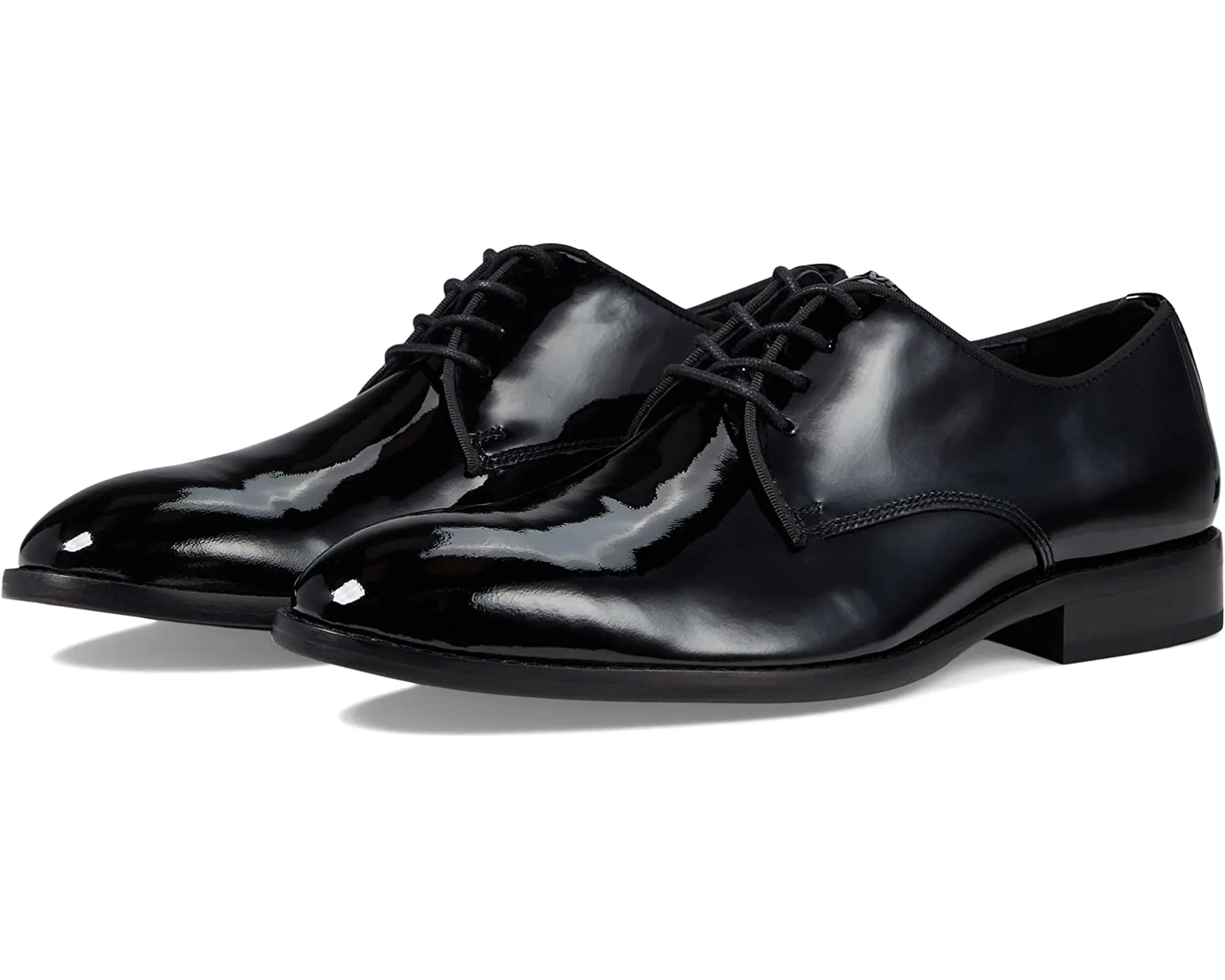 Gavney Plain Toe Johnston & Murphy Oxfords, black