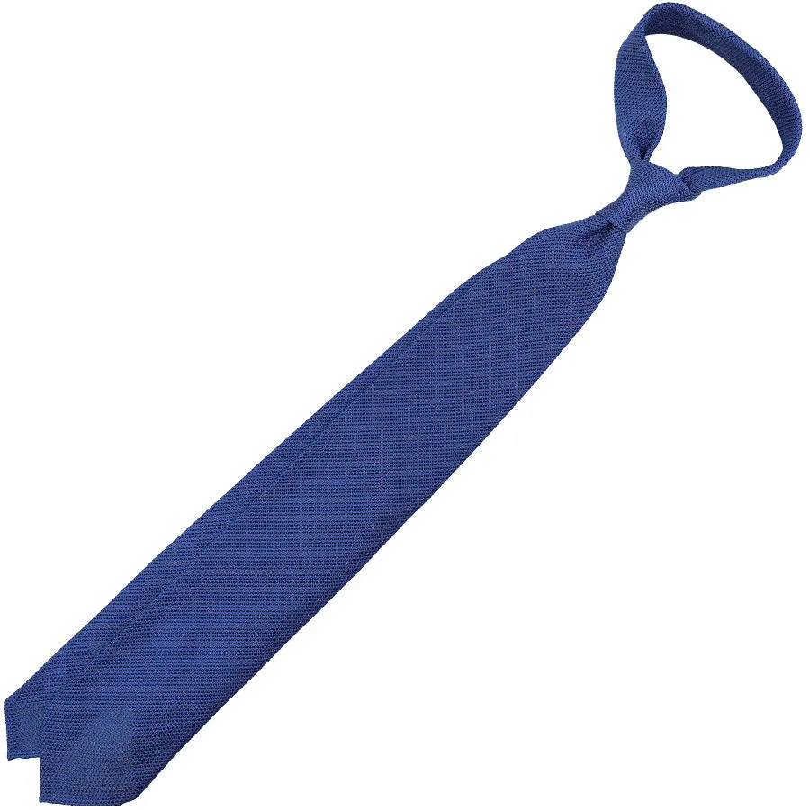 Grenadine / Garza Fina Tie - Mid Blue - Hand-Rolled