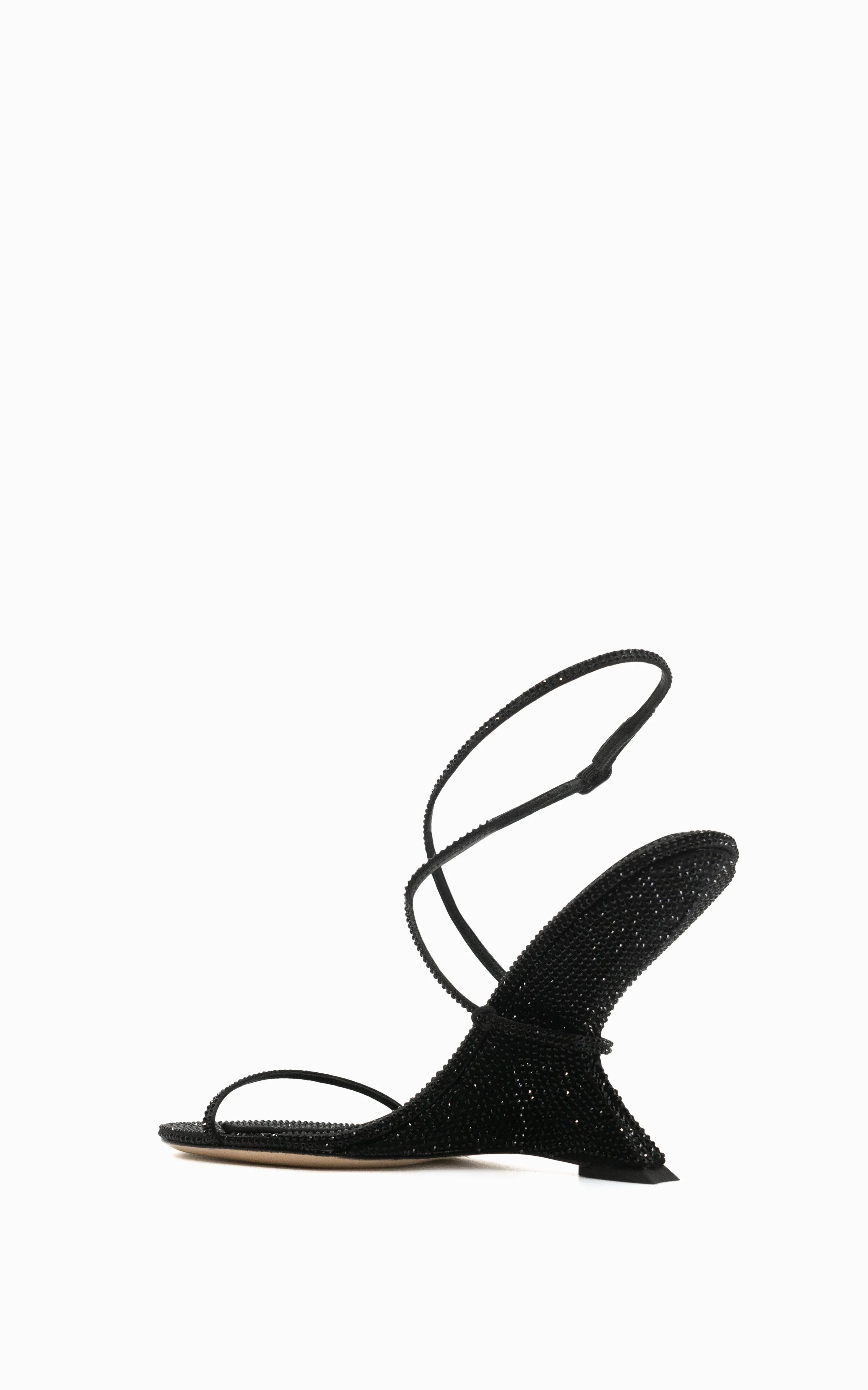 Halter 90 Wedge | Black Diamante