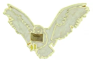 Harry Potter Hedwig Owl With Hogwarts Acceptance Letter Broche Brooch Enamel Pin