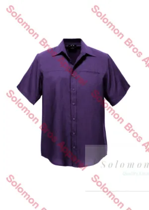 Haven Mens Short Sleeve Shirt Grape