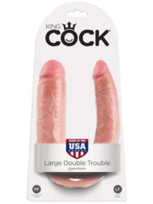 KING COCK Double Trouble - L DOUBLE DILDO