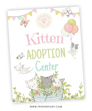 Kitten Garden Adoption Party Set