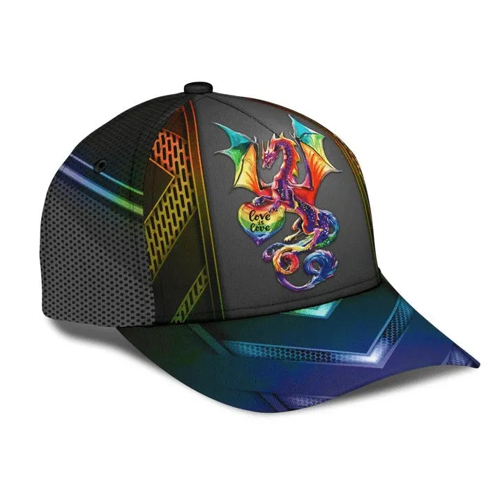 Lgbt Cap, Lgbt Pride Crack All Over Printing 3D Baseball Cap Hat