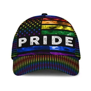 LGBT Pride All Over Printed Baseball Cap, Couple Gaymer Baseball Cap Hat, Lesbian Pride Accessories