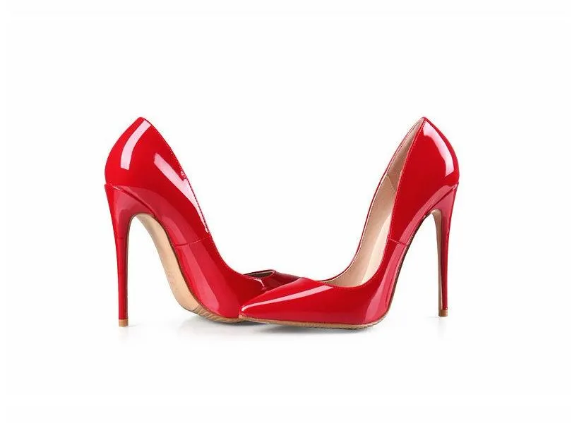 LIZZY Red Patent Leather Pumps