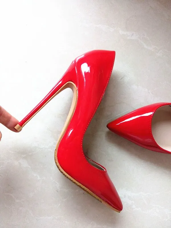 LIZZY Red Patent Leather Pumps