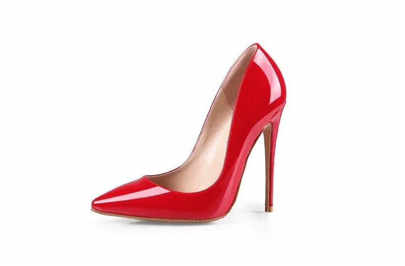 LIZZY Red Patent Leather Pumps