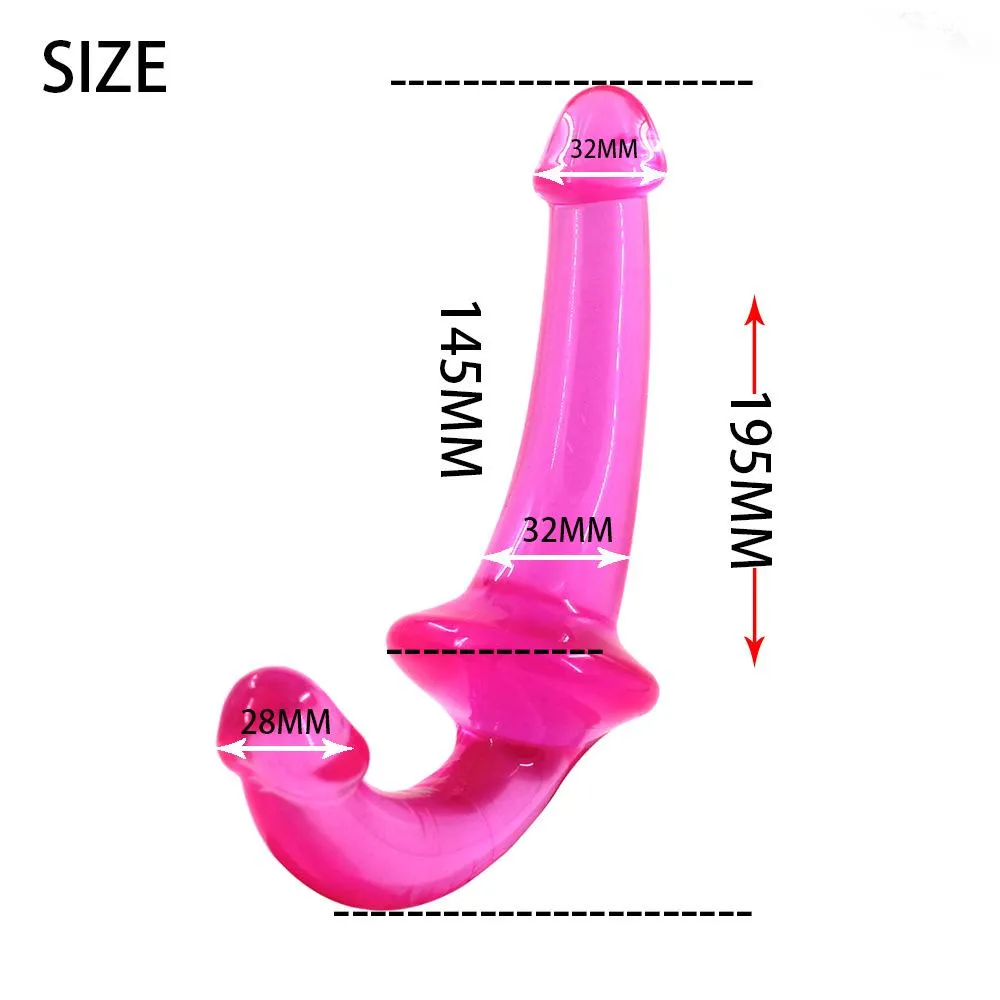 Lovemesex Double Wow Strapless Strap-On Dildo