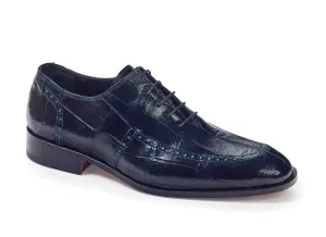 Mauri - 4869 Sammartino Alligator Oxfords Wonder Blue