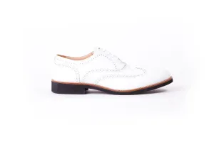 MEN'S WHITE & TAN WINGTIP ON BLACK SOLE (EX-27)