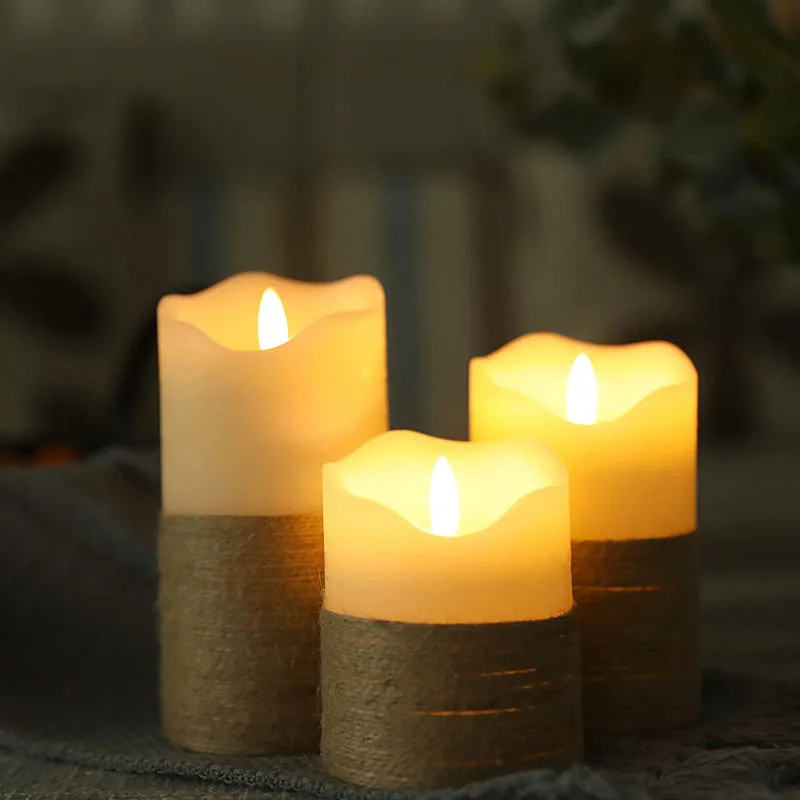 Real Wax Flameless Candles（Set of 3）