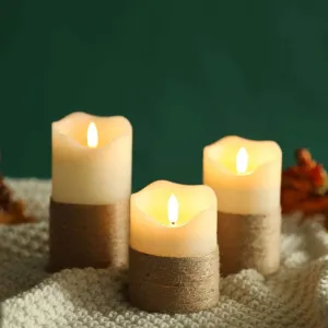 Real Wax Flameless Candles（Set of 3）