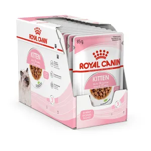 Royal Canin Kitten with Gravy Wet Food Pouches 85g x 12