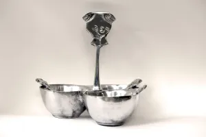 Sauce Dish, 3 bowls and spoons