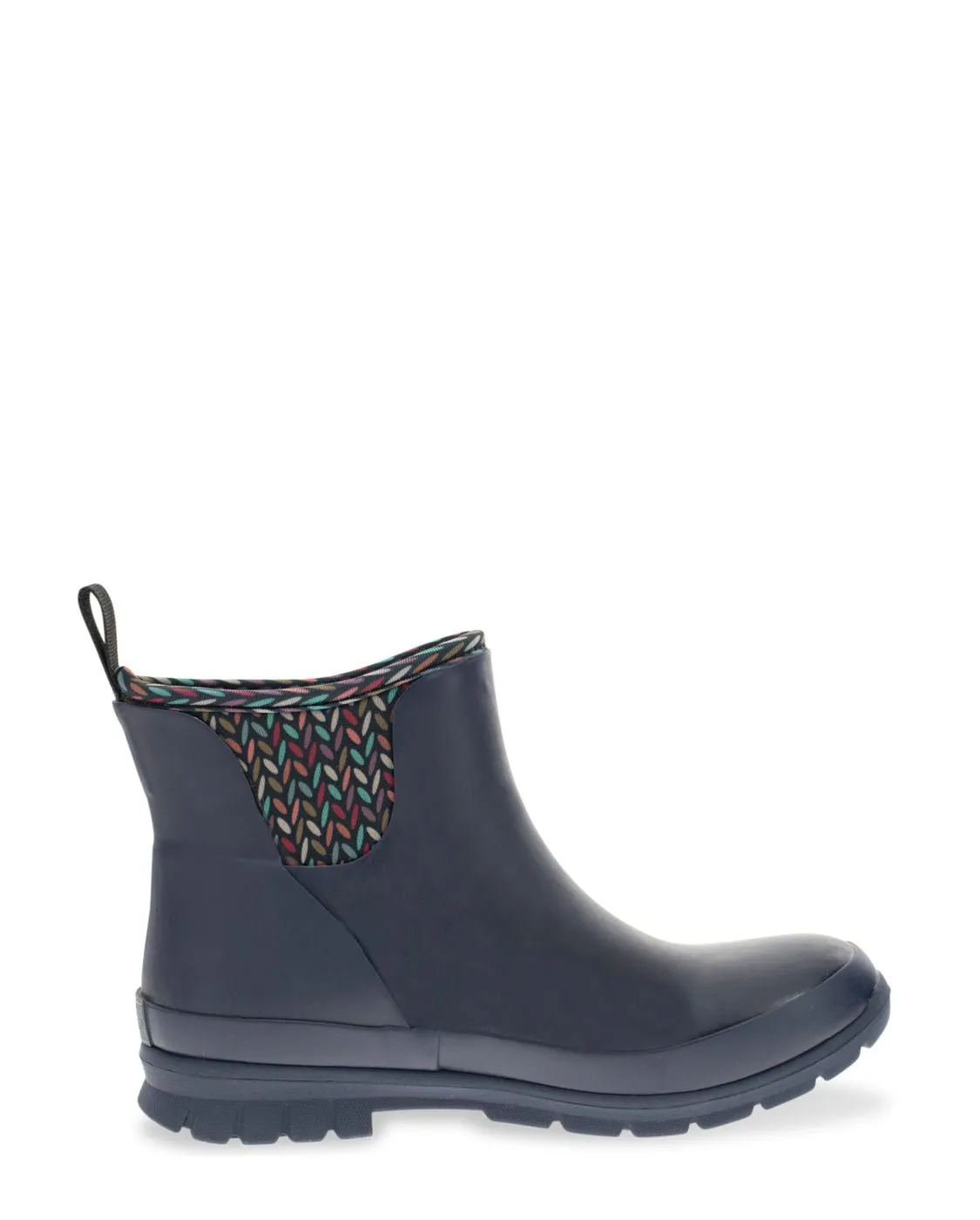 Women's Knitique Neoprene Ankle Rain Boot - Navy